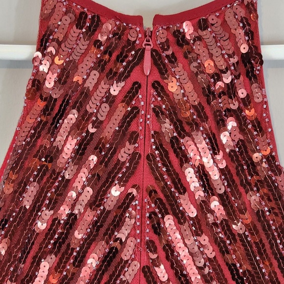 Lulu’s Red Sequin Dress Sz. Small - Picture 6 of 10